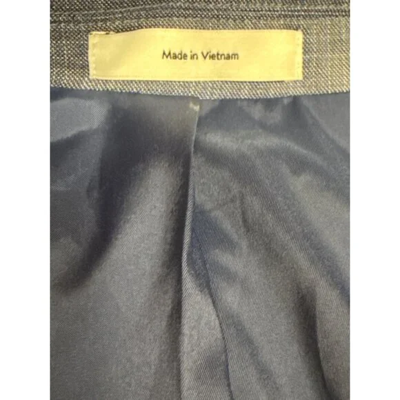 NEW Nordstrom Zigone Men's Blazer Blue Wool Two Button Lined Jackert Size 40R